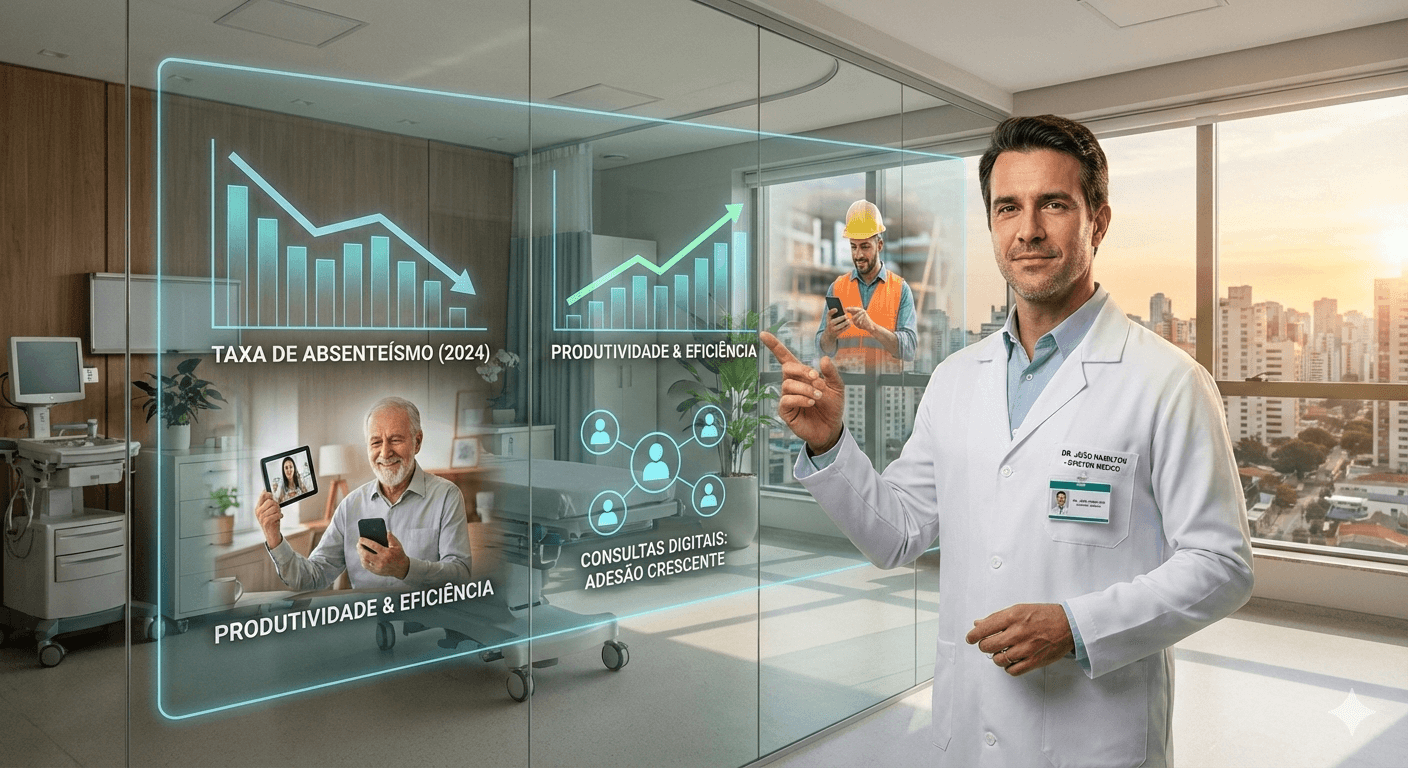 Telessaúde e a redução do absenteísmo: o que os dados revelam sobre o futuro da gestão