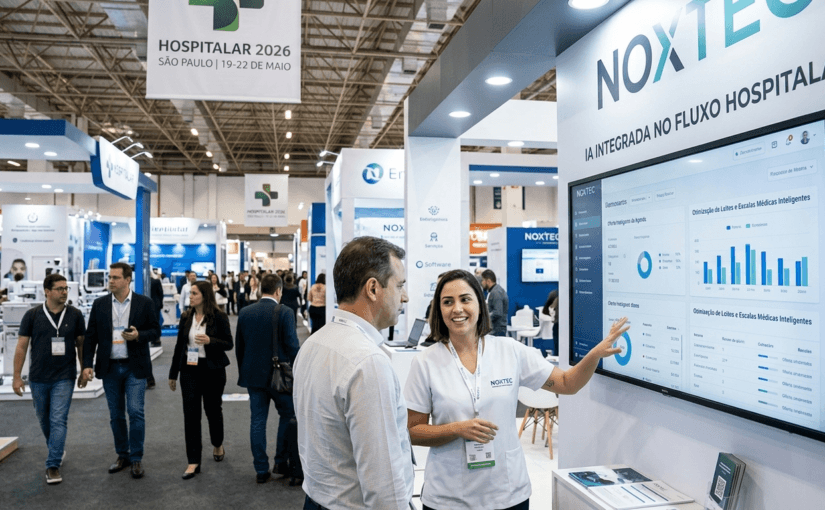 IA que redefine a eficiência operacional será o destaque da Noxtec na Hospitalar 2026